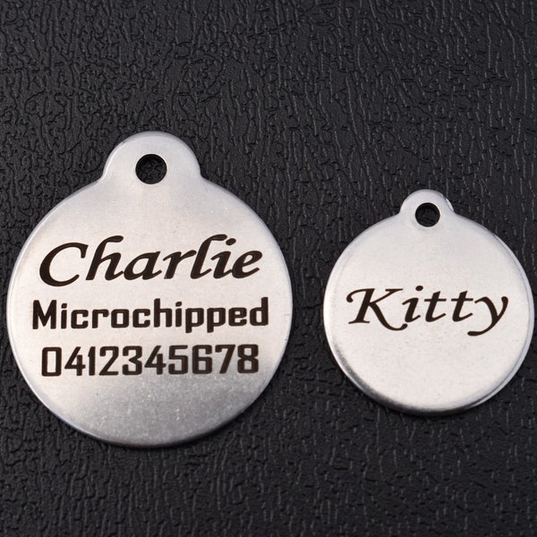 Custom Stainless Steel Dog Tags, Dog ID tag, pet id tag, dog id tag engraved, personalized dog tag, Stainless Steel, Cat Tag, Pet Tag