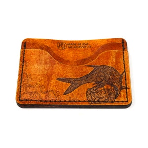 Cartera de cuero con tarjetero - Twisted Tarpon