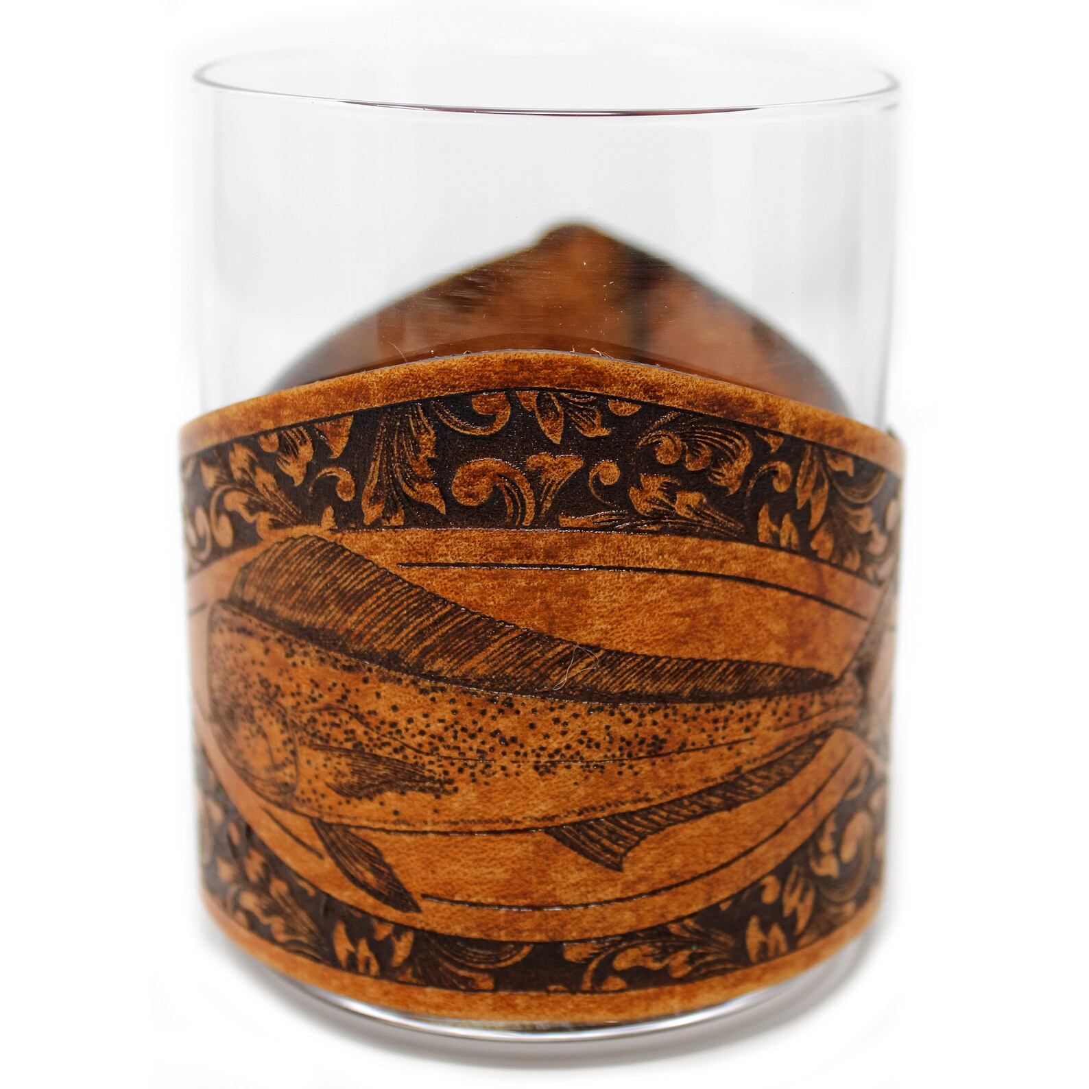 Whiskey Glass Leather Wrap Offshore Engraver Set - Etsy
