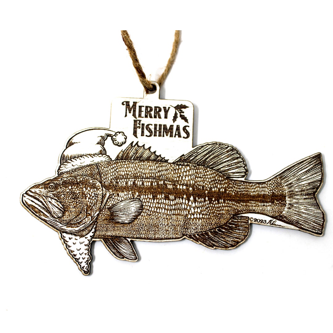 Large Mouth Bass Christmas Ornament Etsy