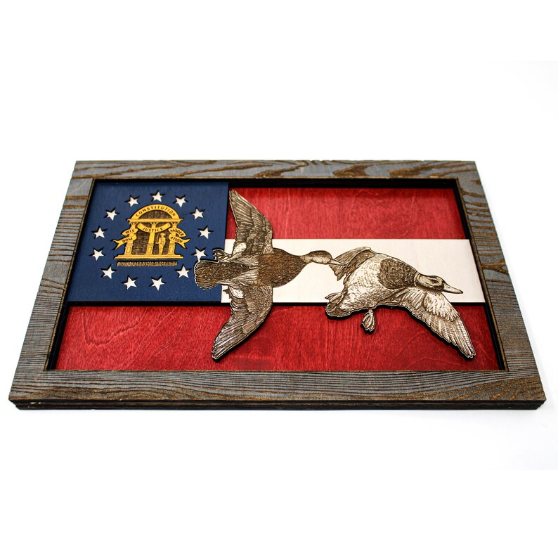 Mallards Flag Art Etsy