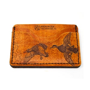 Cartera de cuero con tarjetero - Duck Hunt