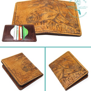 Cartera de piel - Par de permisos