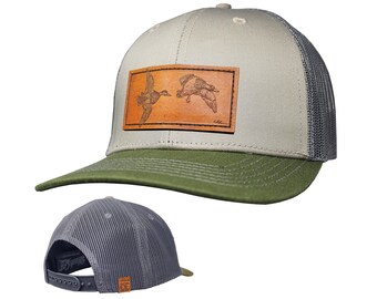 OE - Gorra Trucker Performance - Parche de cuero Mallards