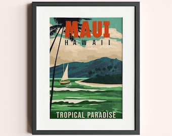 ビンテージ ハワイ 50'sマトソンライフアートプリント ！ Matson Vintage Art - Shop All
