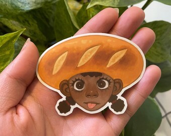 Bread Girl Die-Cut Sticker