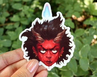 Demon Boy Die-Cut Sticker