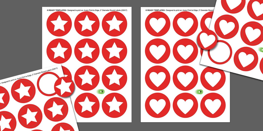 Christmas Gift Stickers, 2 Inch Round Labels, Fits Template 22807 ...