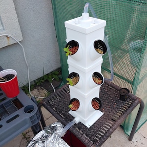 Hydroponic tower STL files for 3D printing