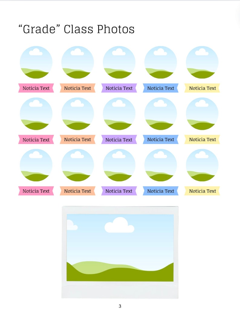 Anpassbare Jahrbuch Canva Vorlage - 56 Seiten, 26 Layouts, Canva Jahrbuch Vorlage, Homeschool Jahrbuch Vorlage, Co-Op Jahrbuch Vorlage Bild 3