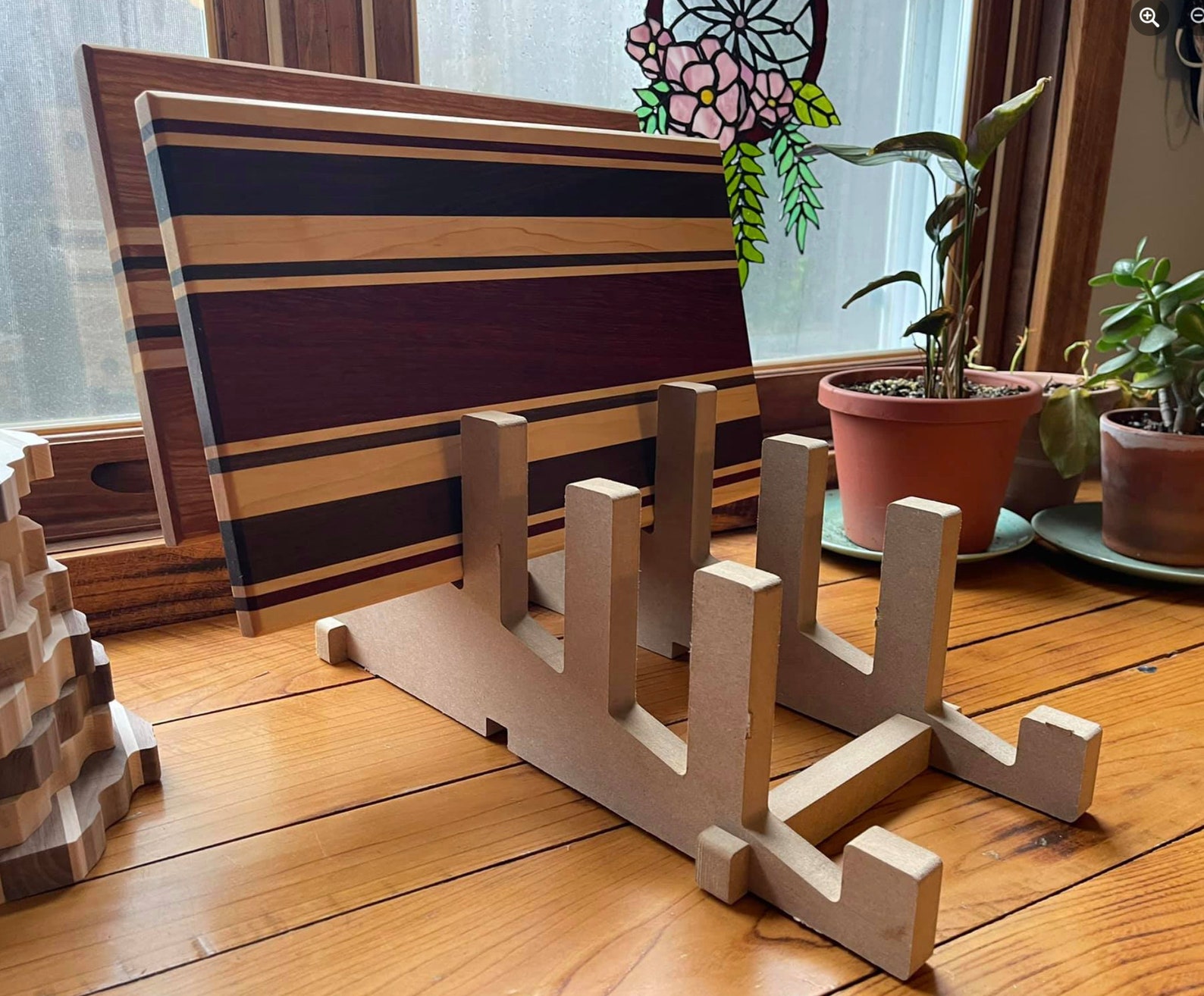 Cutting Board Display Stand Digital File .SVG and .C2D Etsy