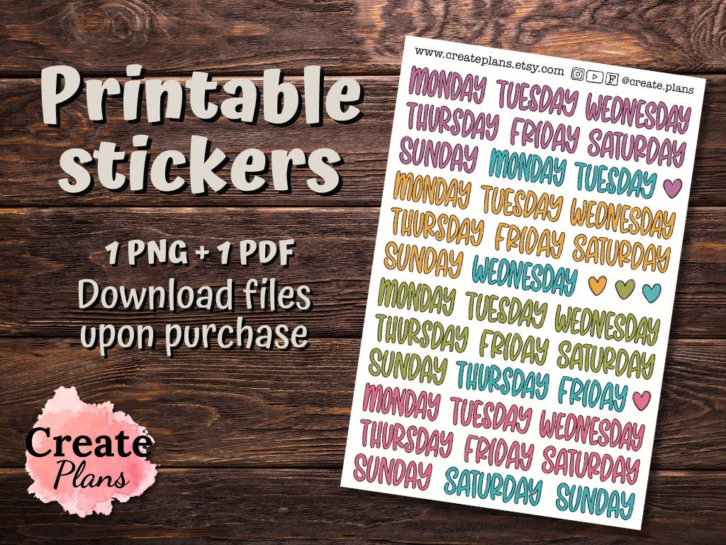Classroom Drawer Organizer Stickers Rainbow Days Of The Week Labels ...
