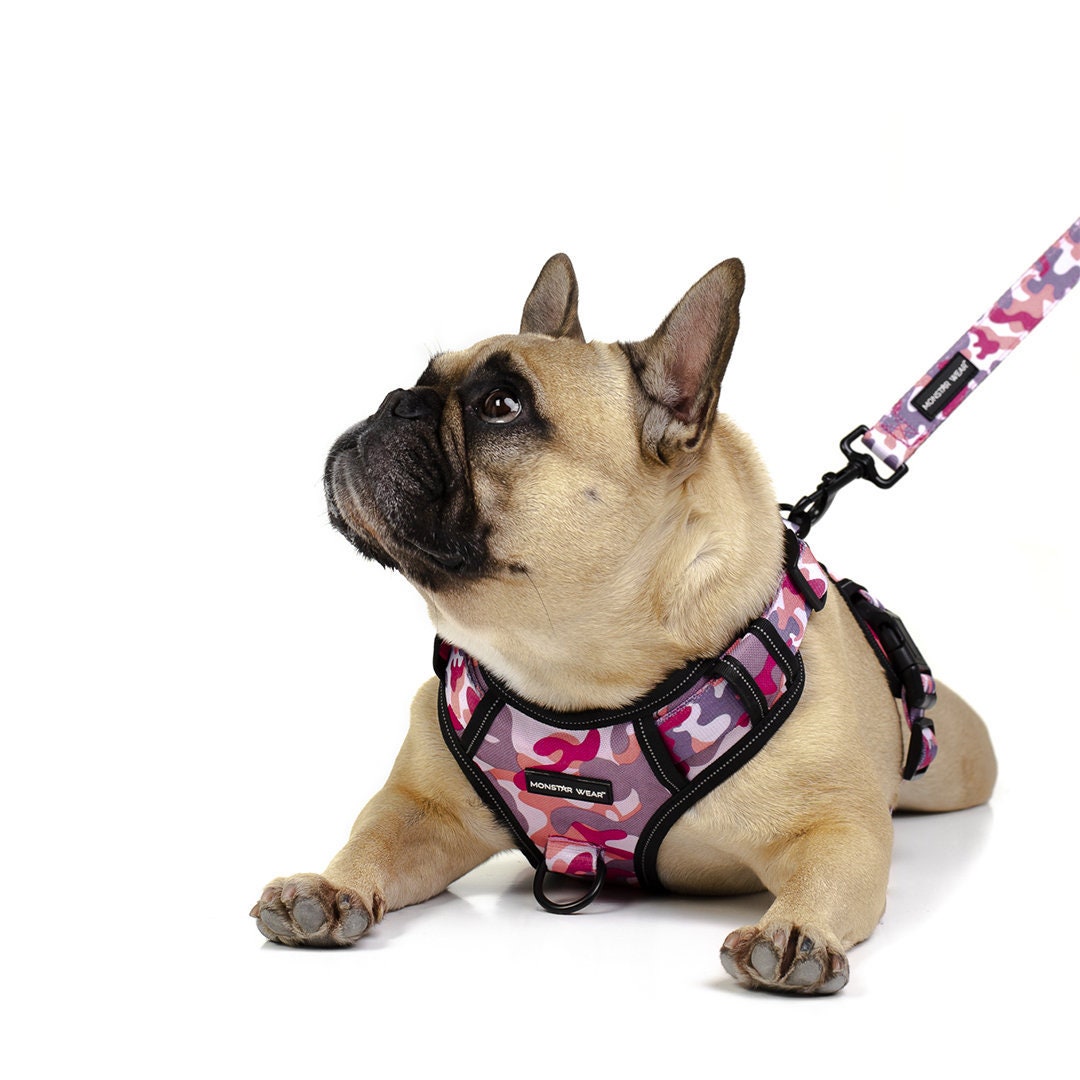 MONSTAR WEAR Pink Camo Dog Harness Etsy