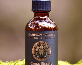 Tintura Chill Blend / Albahaca sagrada Tulsi y hongo Reishi / Extracto doble / 59 ml