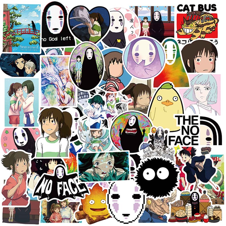 50pc studio ghibli stickers waterproof stickers totoro etsy