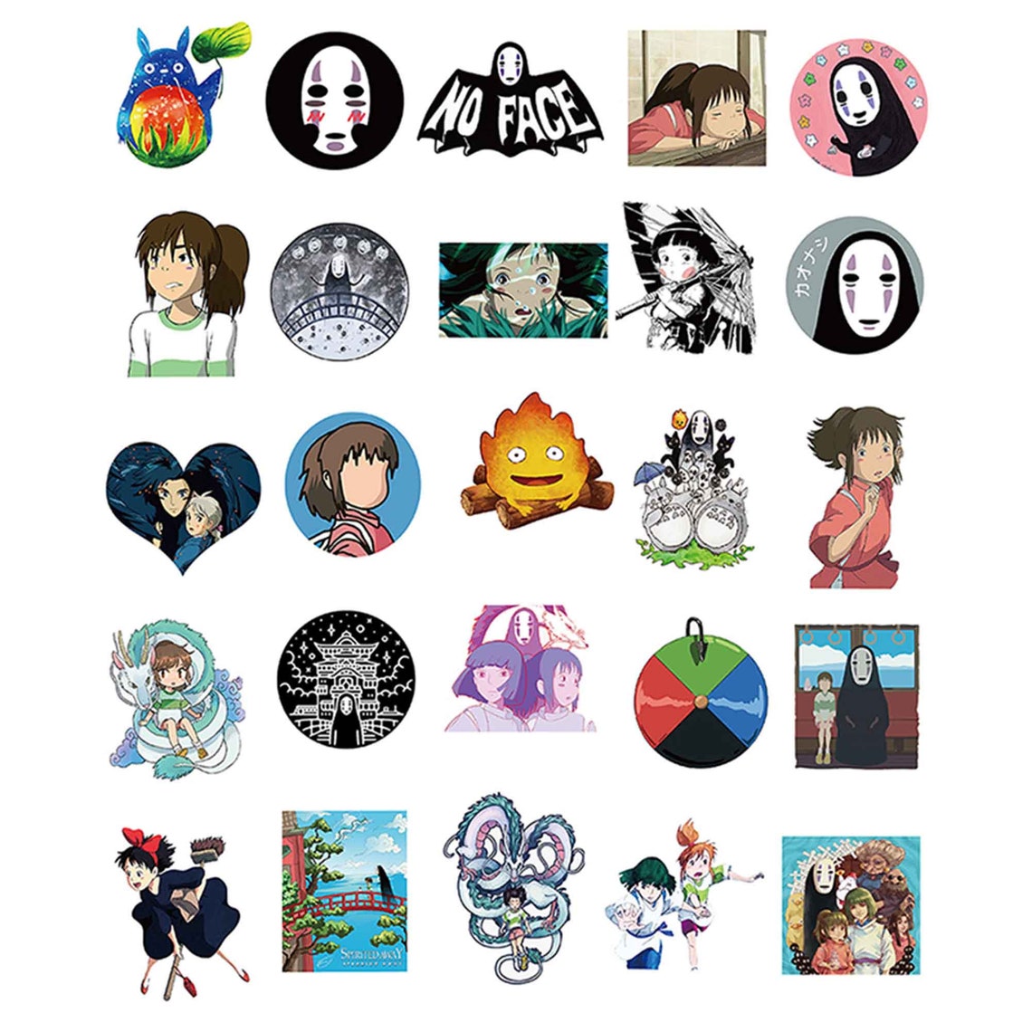 50pcStudio Ghibli Stickers Waterproof Stickers Totoro Etsy