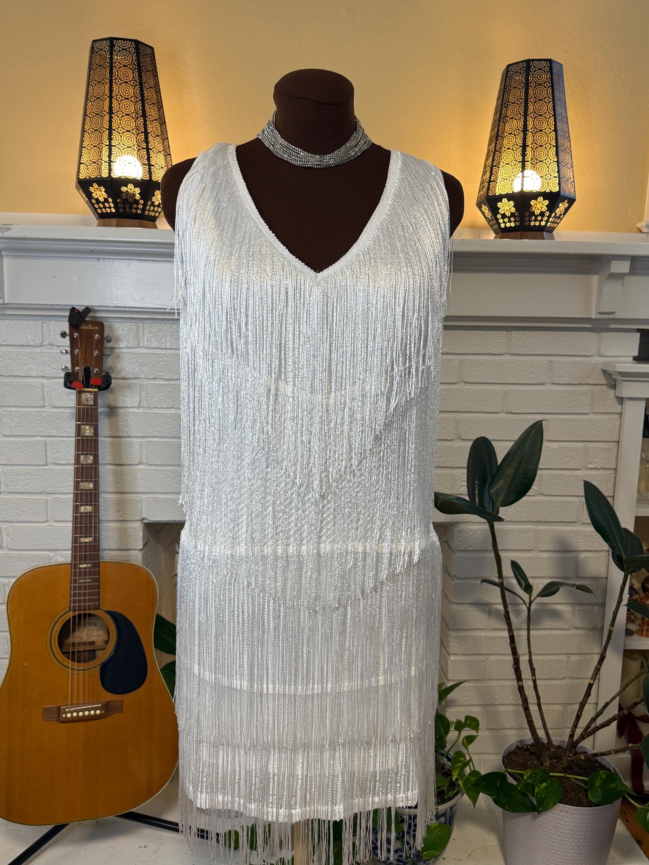 White Flapper Dress - Etsy