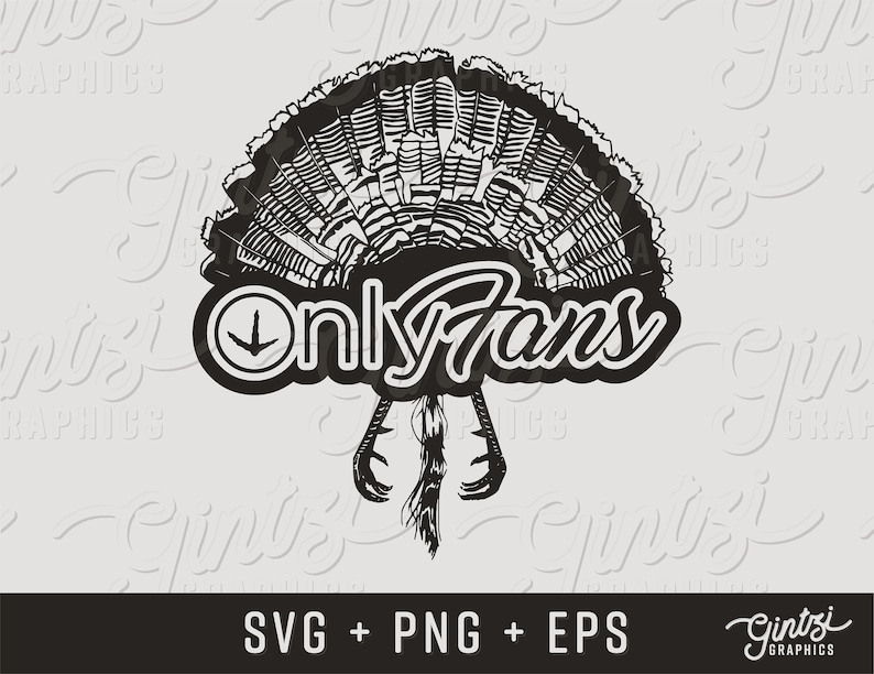 Only Fans SVG, Turkije jagen grappig, jacht svg, OnlyFans Turkije svg, Cricut clipart silhouet, Silhouette Cricut cameo, bestand knippen afbeelding 1