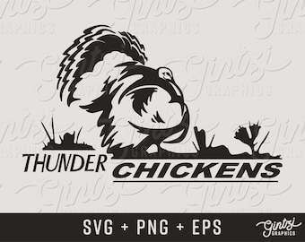 Thunder Chickens, jacht svg, Turkije jacht svg, Cricut clipart silhouet, Silhouette Cricut cameo, bestand knippen