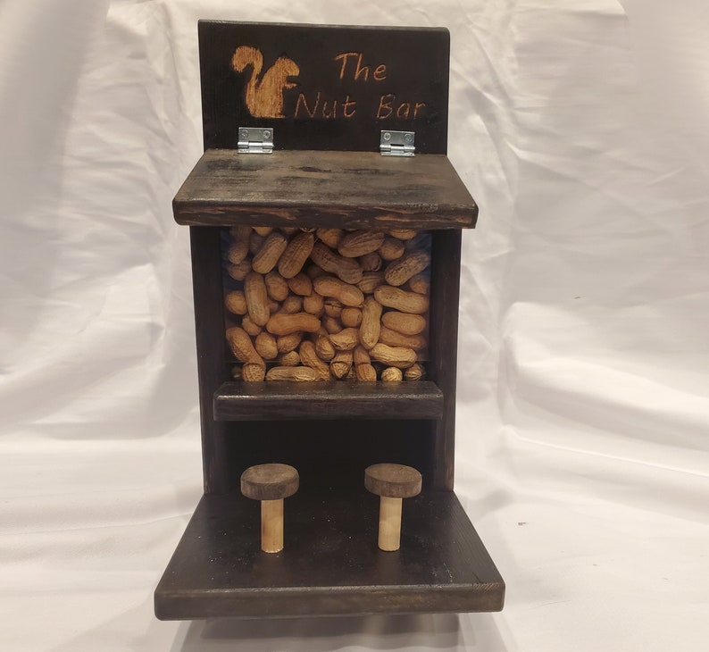 Handmade Nut Bar Squirrel Feeder/seed Saloon Bird Feeder Etsy