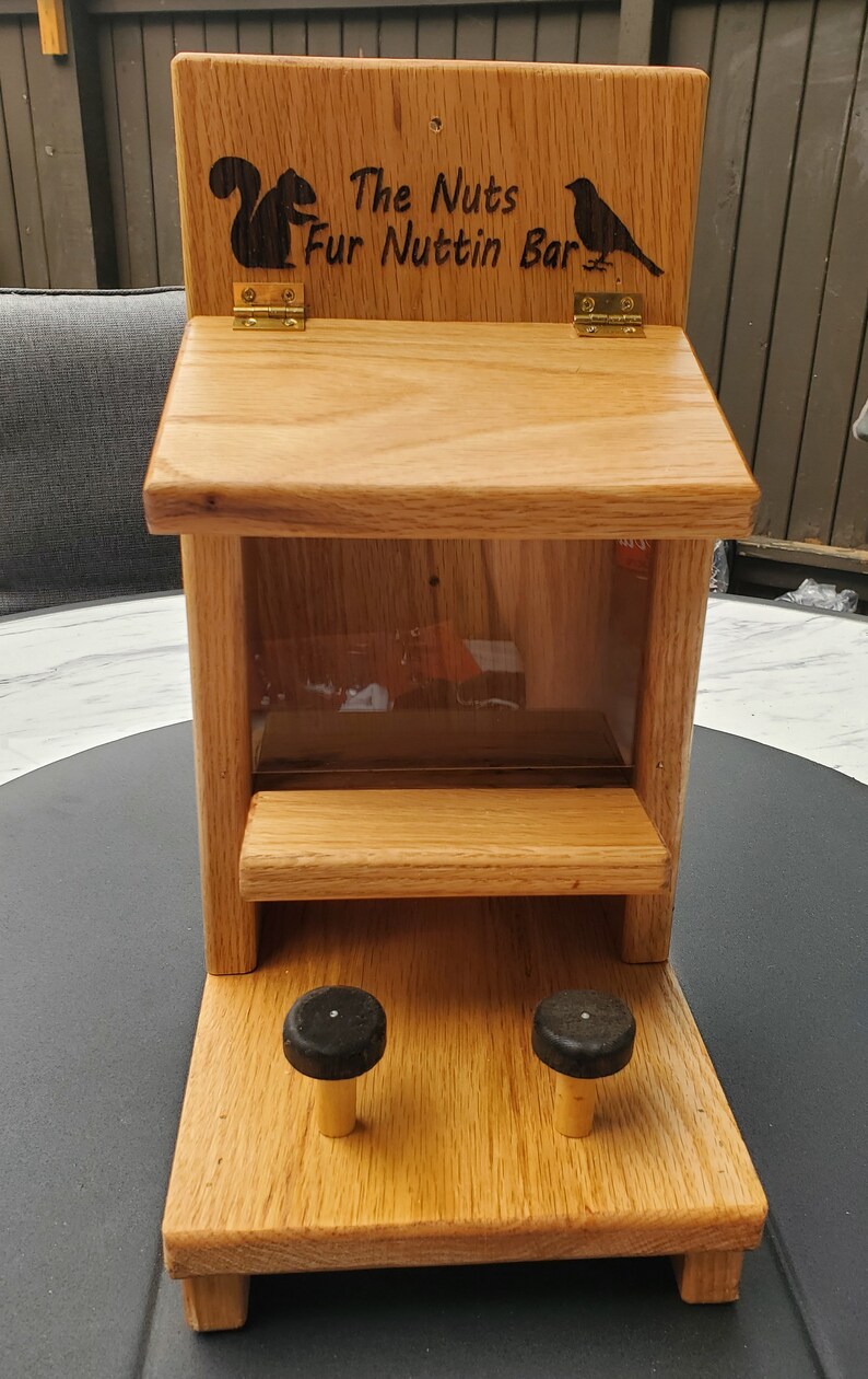 Handmade Nut Bar Squirrel Feeder/seed Saloon Bird Feeder Etsy