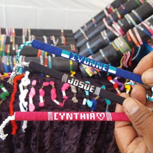 Custom Woven Name Bracelets - Friendship Bracelets