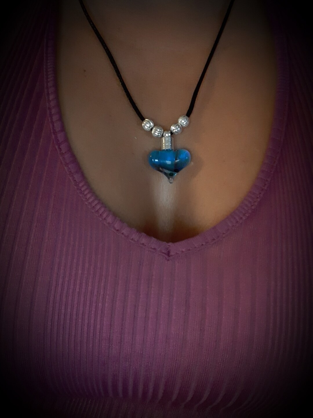 You Name on A Grain of Rice Custom Hearts Shapes Glass Pedant Necklace. Etsy