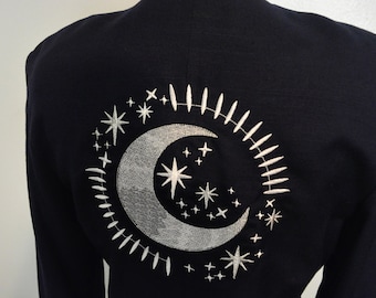 Mettalic Thread Embroidered Constellation Jacket