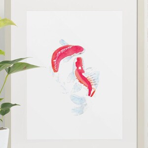 Koi fish watercolor
