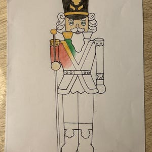 Nutcracker print out coloring page