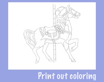 Carousel Horse Coloring