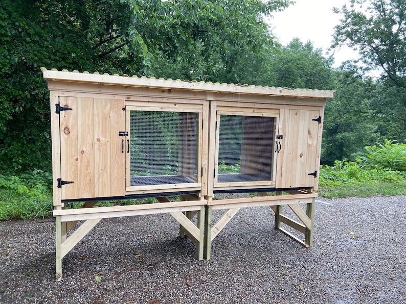Flemish Giant Double Rabbit Hutch Etsy