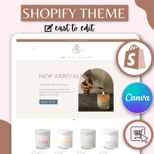 Shopify Theme Template - Boutique Webiste Design - Shopify Website Template - Shopify Banners - Canva Banners - Shopify 2.0 Themes