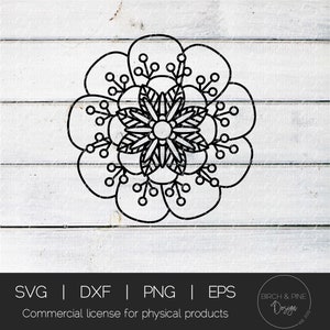 Mandala SVG | Mandala Flower Svg | Zentangle Svg | Mandala Svg files | Svg files for Cricut | Cut file | Svg