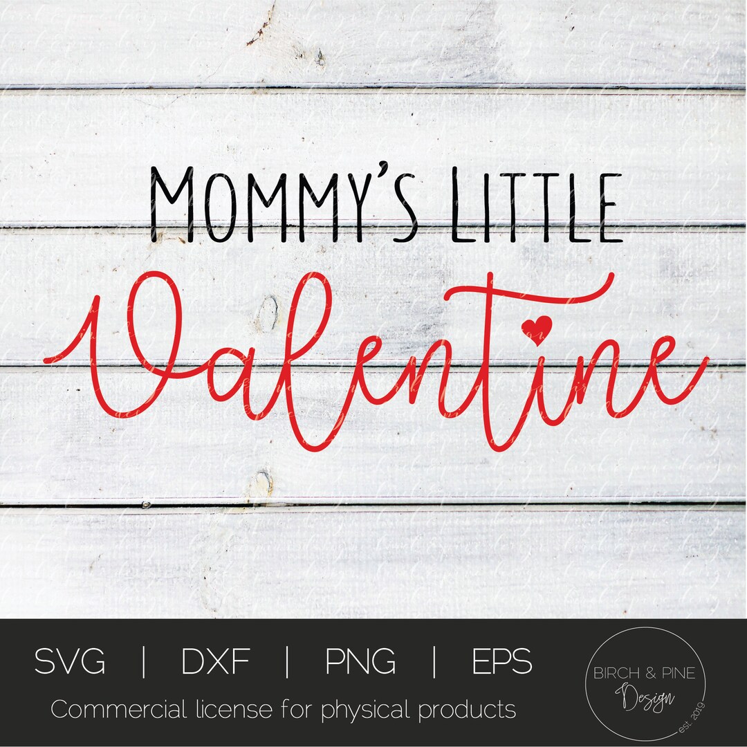 Mommy's Little Valentine SVG | Valentine Svg | Valentine's Day Svg ...