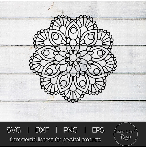 Download Mandala Svg Mandala Flower Svg Zentangle Svg Mandala Svg Etsy