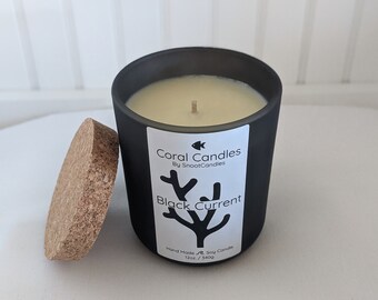 12oz. | Black Current Candle | Coral Candles by Snoot Candles