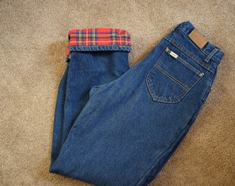 boys flannel lined jeans