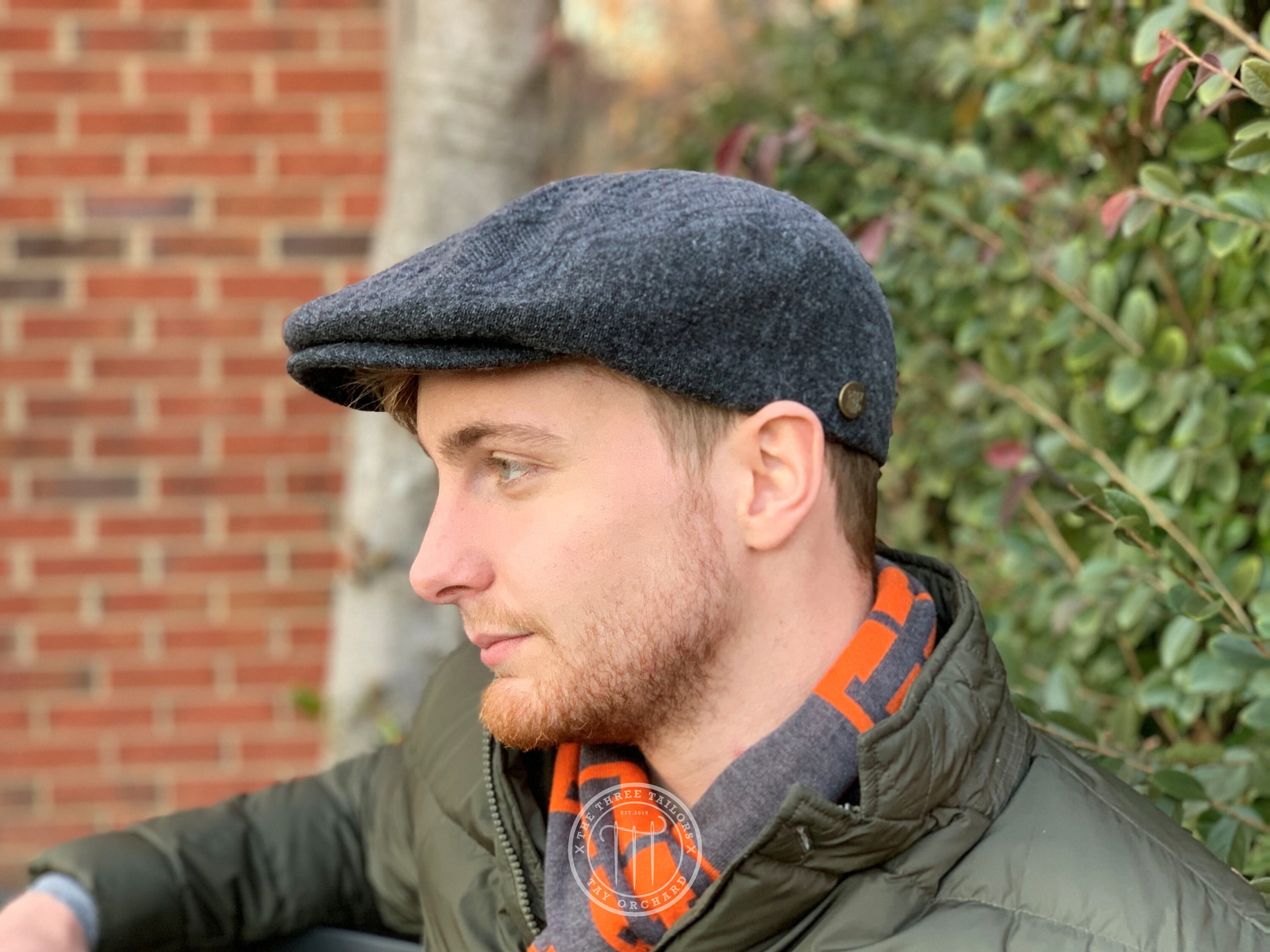 Gestrickte graue Wolle irischen Stil flache Mütze Ivy League | Etsy