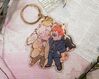 Good Omens Acrylic Keychain | Crowley Aziraphale