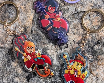 LMK Sun Wukong, MK & Macaque Acrylic Keychain