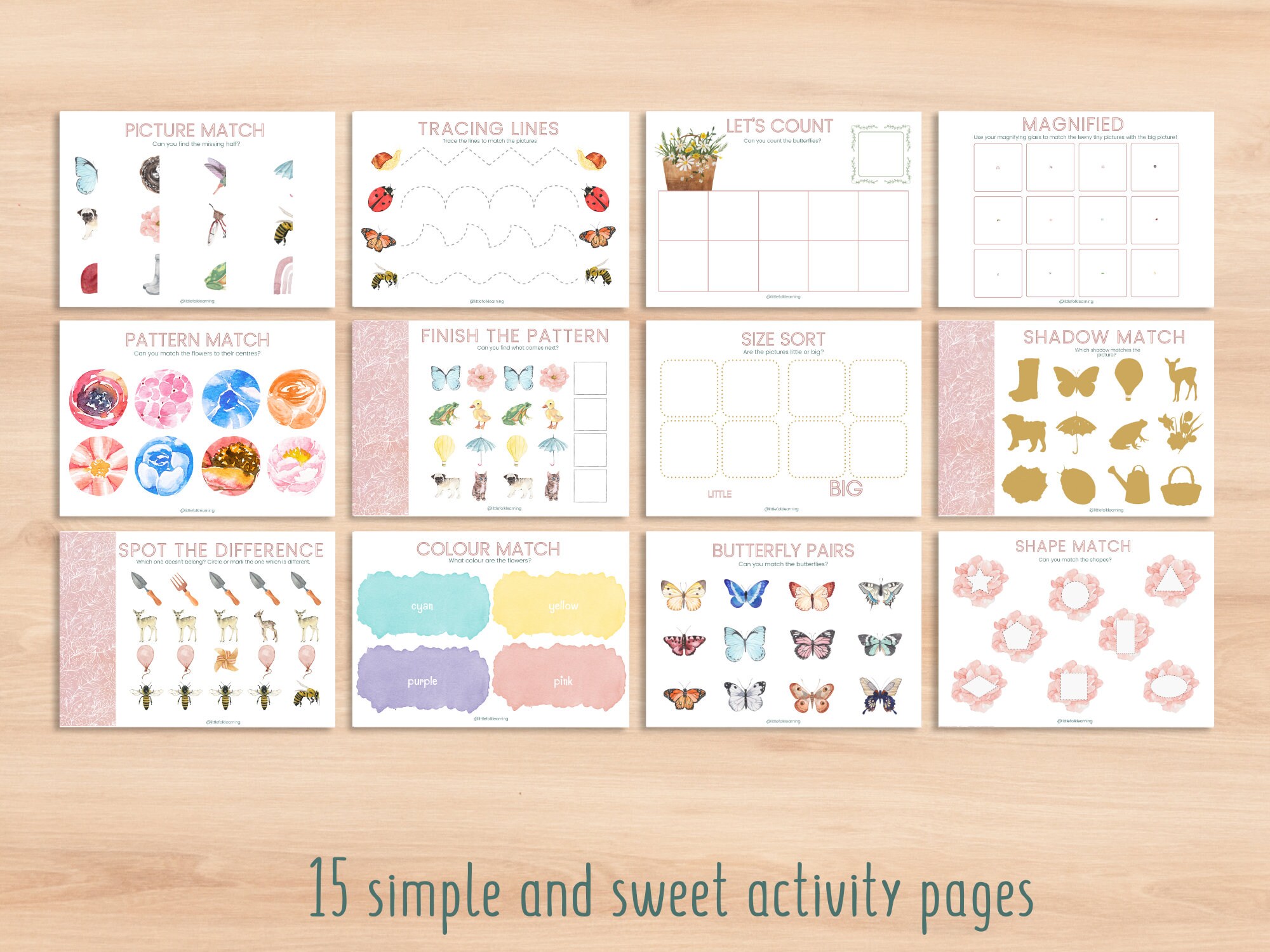 Spring Activity Book // Preschool Printable // Preschool - Etsy