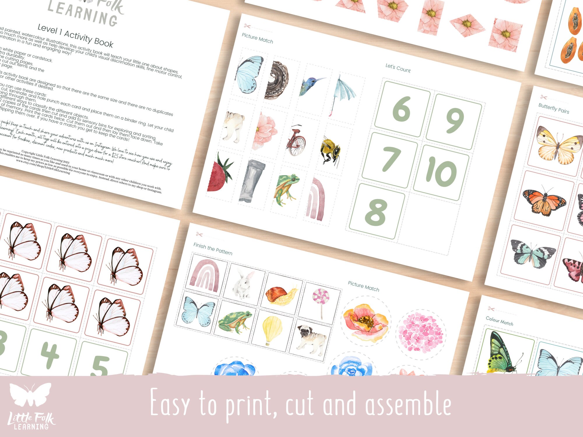 Spring Activity Book // Preschool Printable // Preschool - Etsy