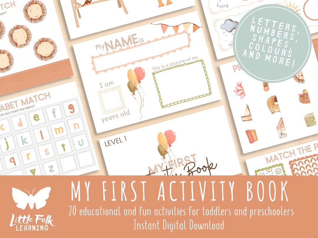 Nursery Activity Book // Preschool Printable // Preschool Activity ...