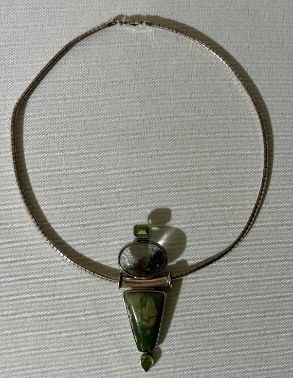 Vintage Charles Albert Sterling Silver Pendant an… - image 2