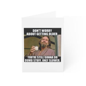 Cartes de voeux, cartes d'anniversaire amusantes, lot de cartes d'anniversaire humoristiques, mot sarcastique pour le jour de l'anniversaire, papeterie de célébration hilarante, lot de cartes originales, LOL