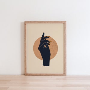 Celestial Art Print, Celestial Hands Print, Celestial Hands Wandkunst, Mystische Art Prints, Mystische Wandkunst, Mystisch Celestial Art Print