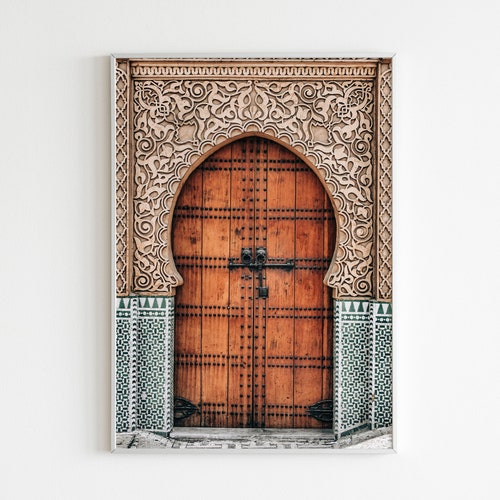 Door Wall Art Door Art Print Door Poster Moroccan Door Etsy
