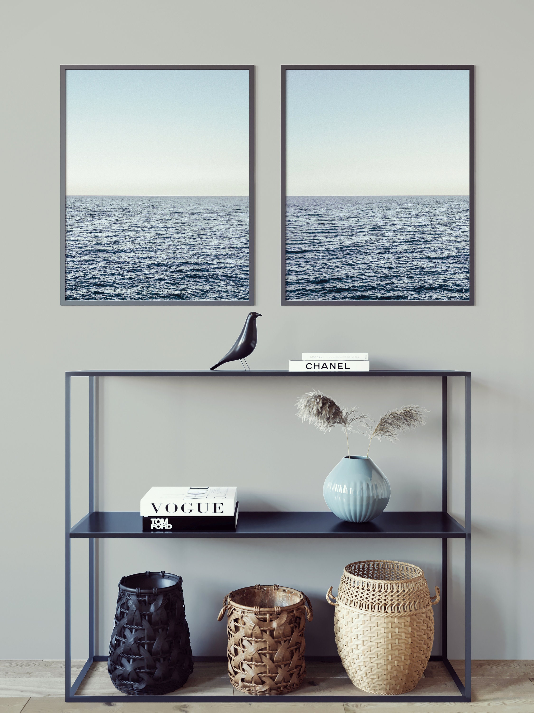 Ocean Prints Ocean Wall Art Set of 2 Ocean Prints Beach Etsy