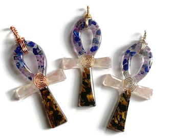 Chakra Ankh Pendant
